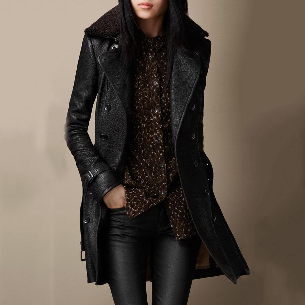 Victoria™ | Elegante Abrigo de Cuero