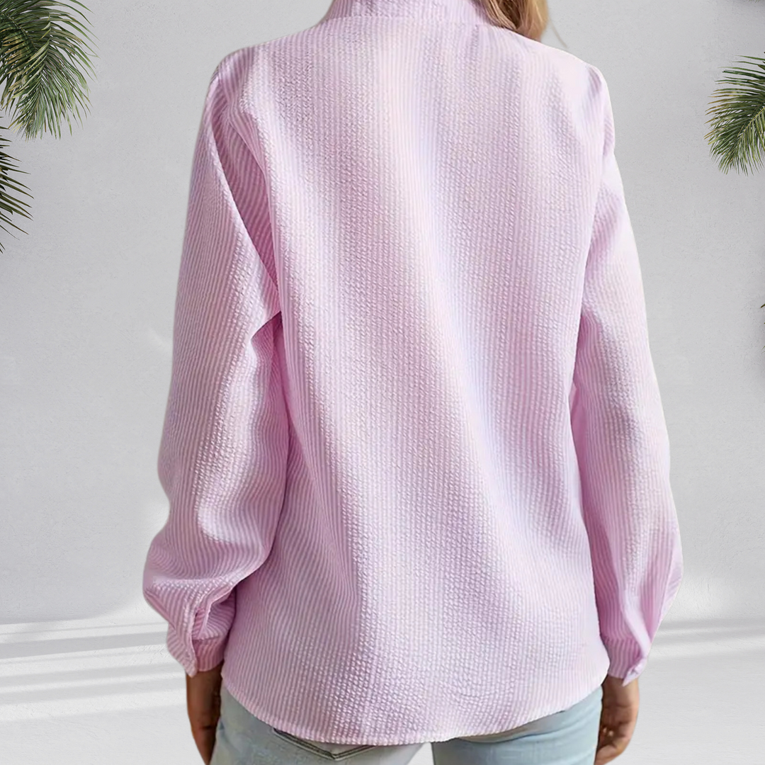 Blusa con escote en V