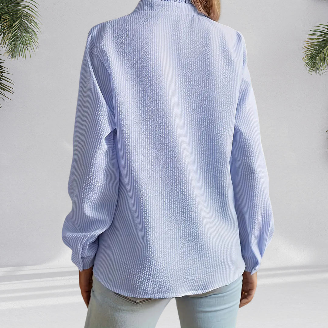 Blusa con escote en V