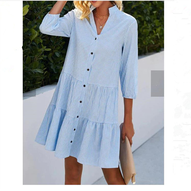 Vestido de cuadros atemporal