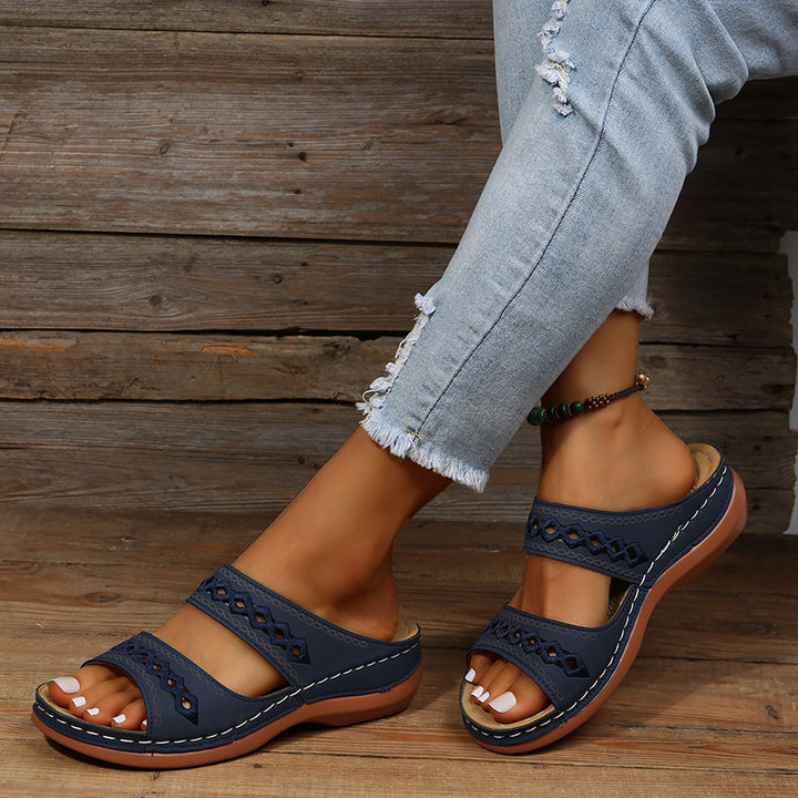 Sandalias con doble correa