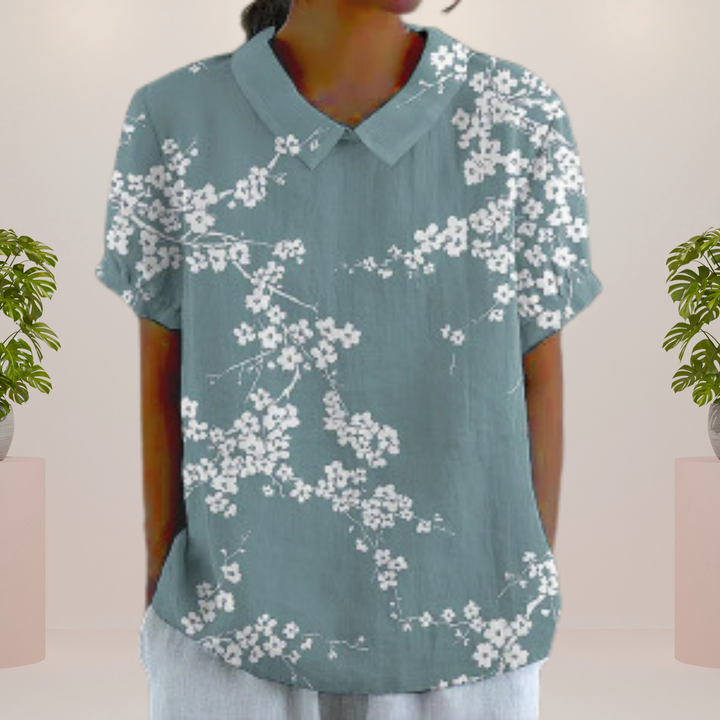 Blusa con estampado floral