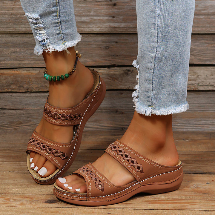Sandalias con doble correa