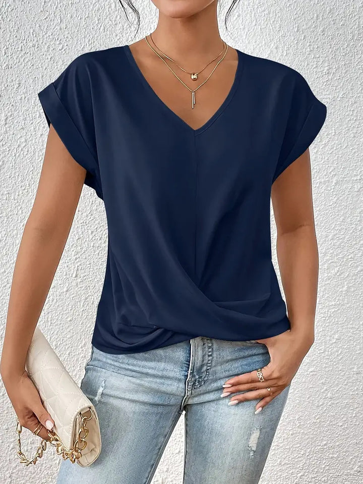 Top perfecto con escote en V