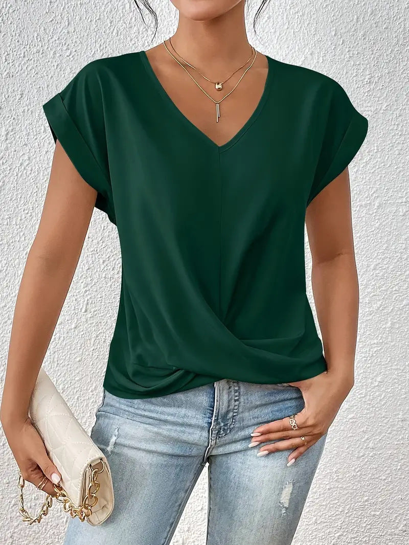 Top perfecto con escote en V