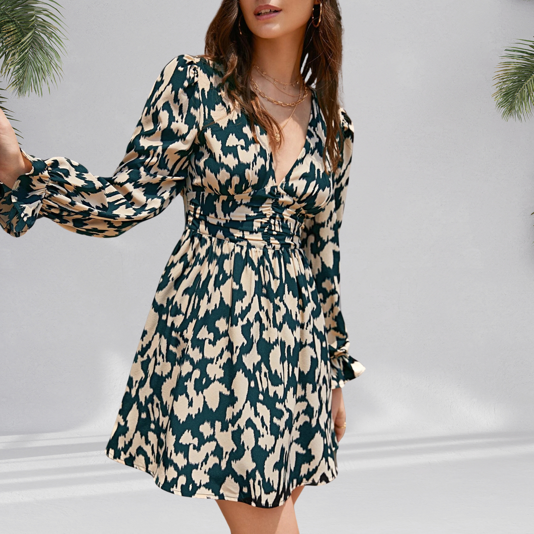 Vestido vaporoso estampado