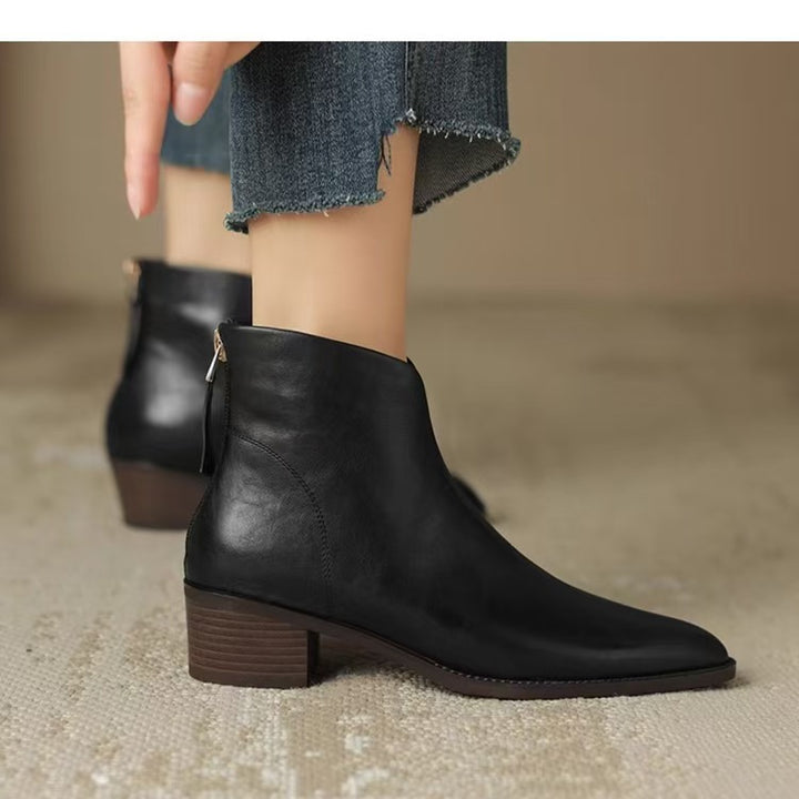 Camille | Botines de Lujo con Tacón Bajo