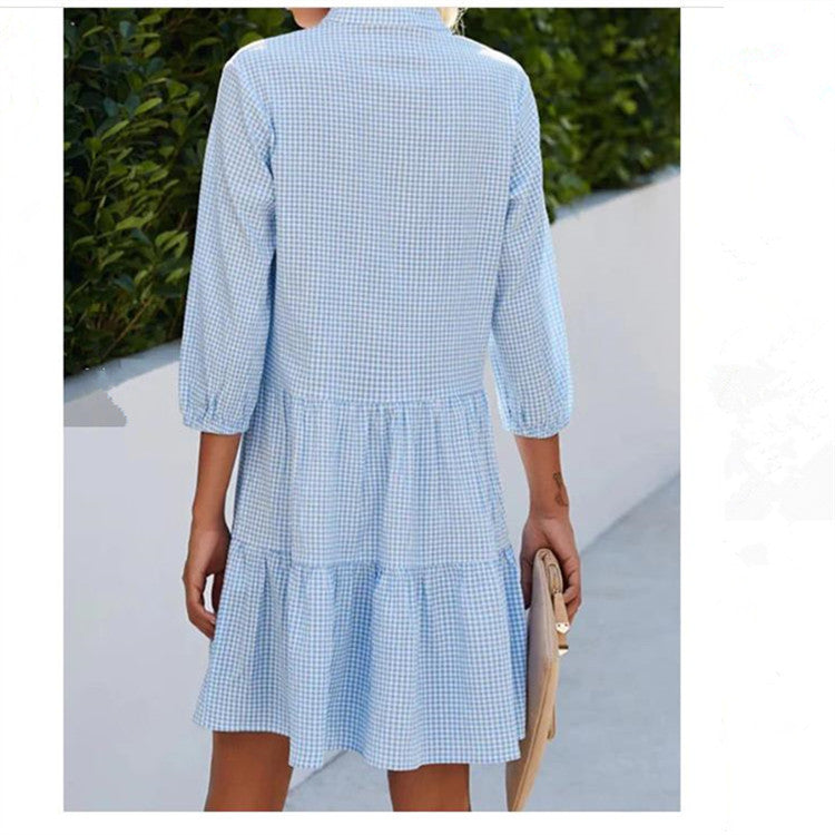 Vestido de cuadros atemporal