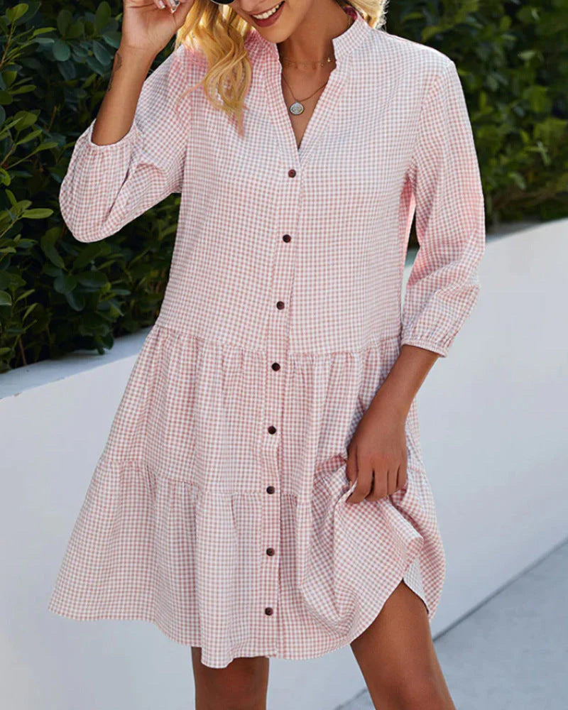 Vestido de cuadros atemporal