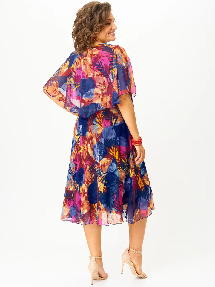 Vestido cómodo de gasa