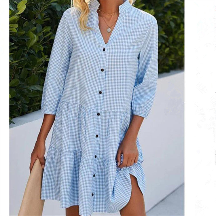 Vestido de cuadros atemporal