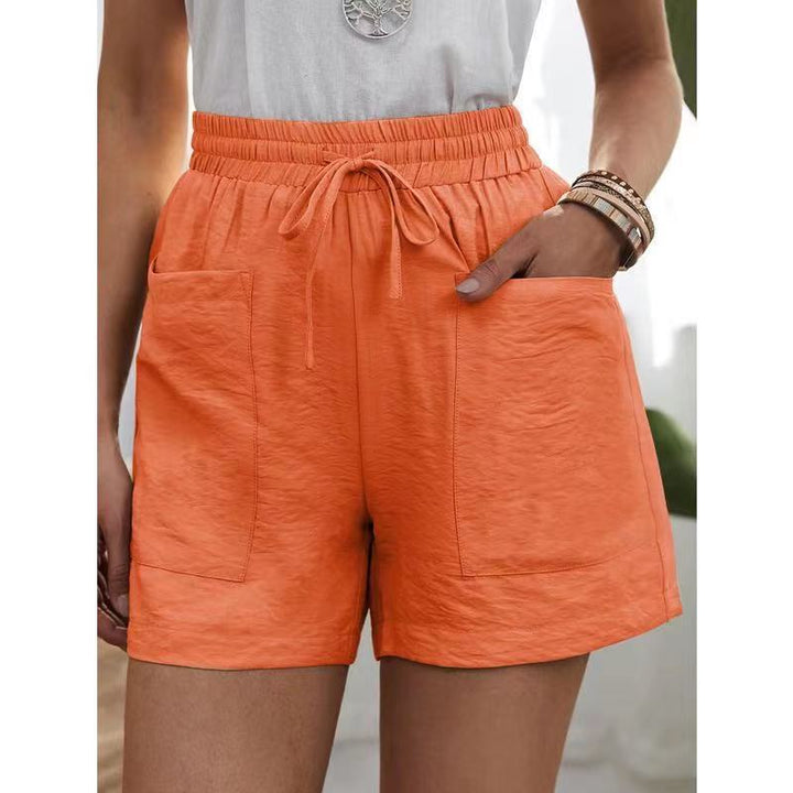 Pantalones cortos de mezcla de lino Effortless