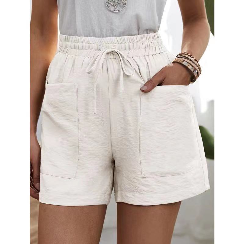 Pantalones cortos de mezcla de lino Effortless