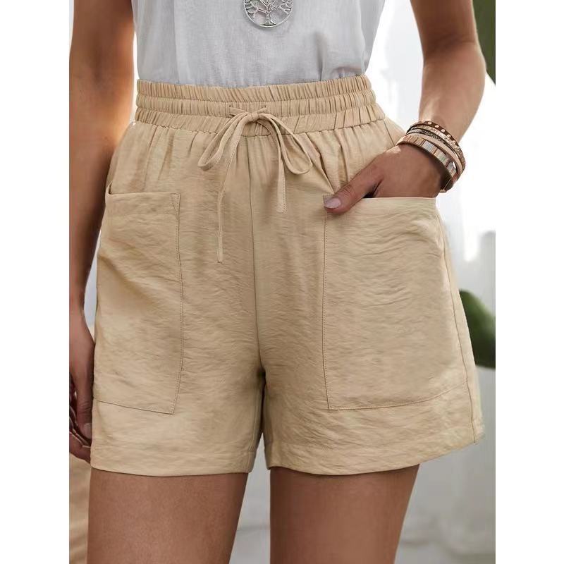 Pantalones cortos de mezcla de lino Effortless