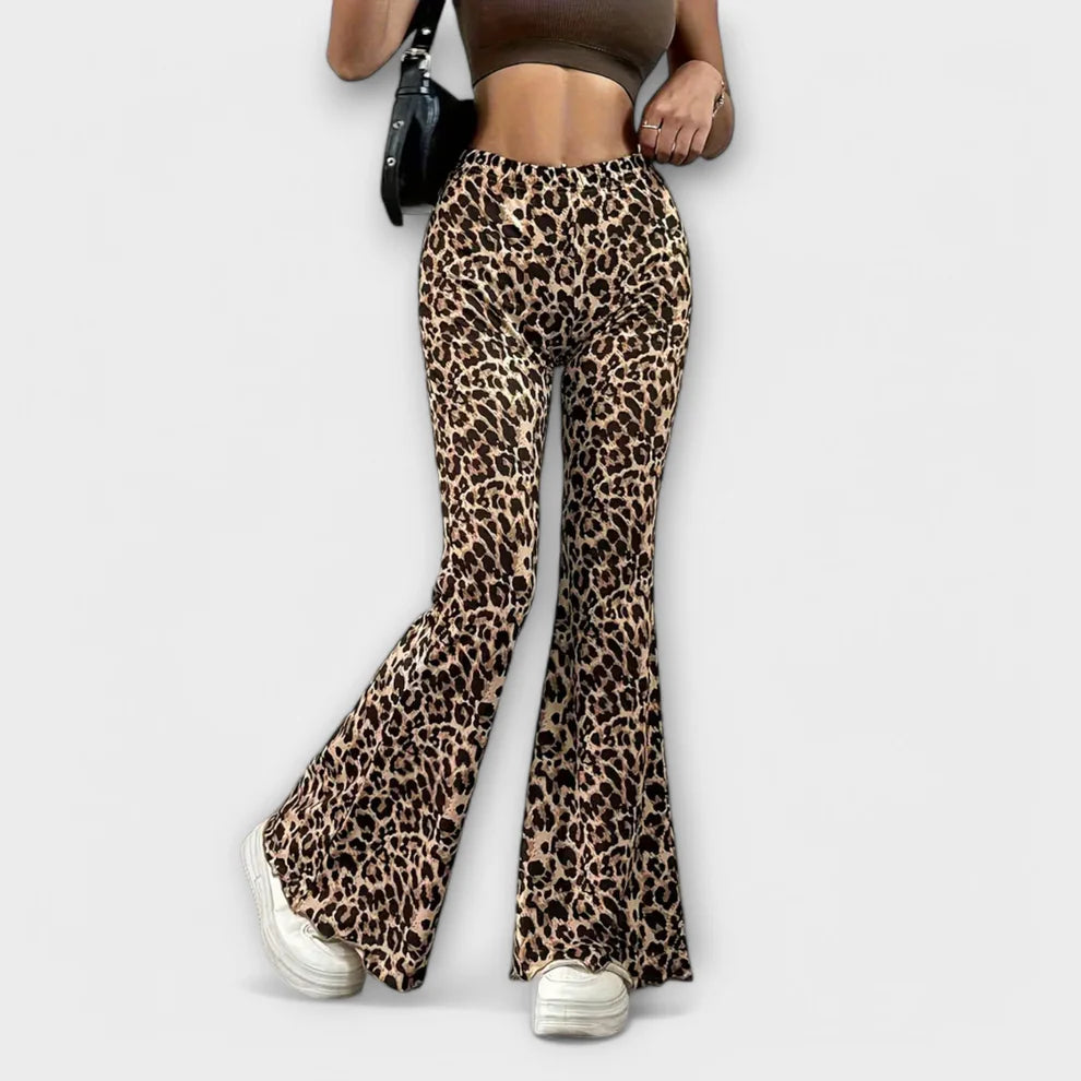 Pantalón Bootcut de Leopardo