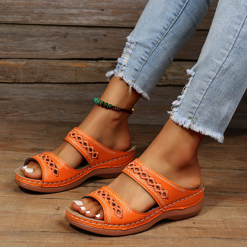 Sandalias con doble correa