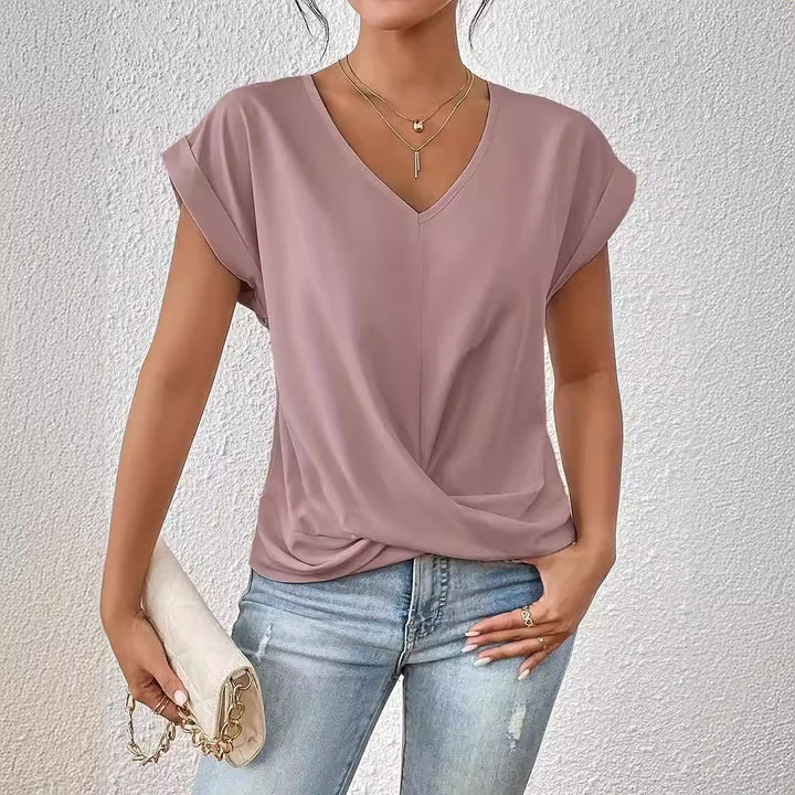 Top perfecto con escote en V