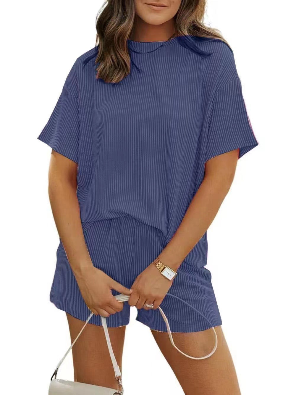 Elegante conjunto acanalado