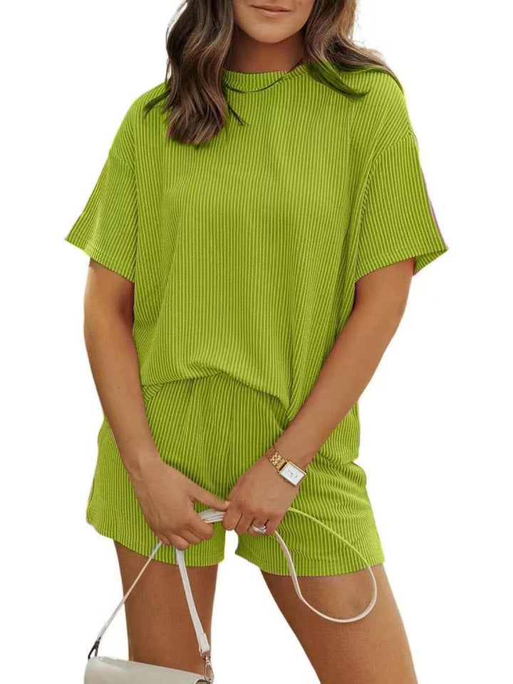 Elegante conjunto acanalado