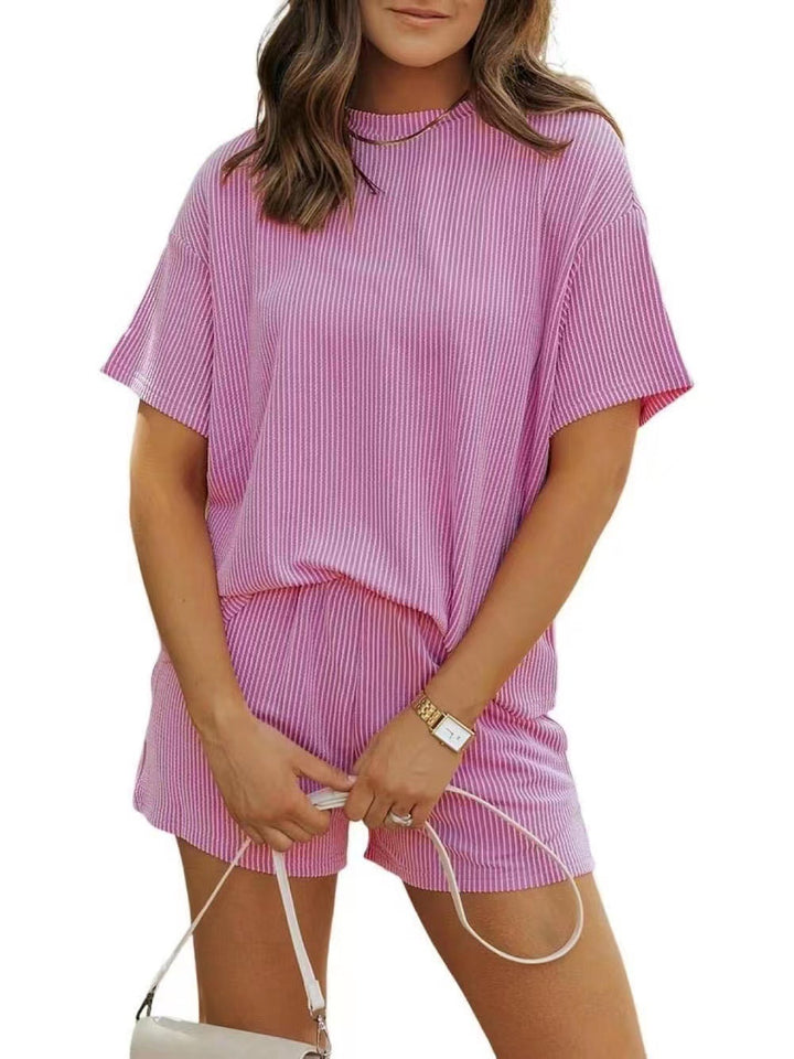 Elegante conjunto acanalado