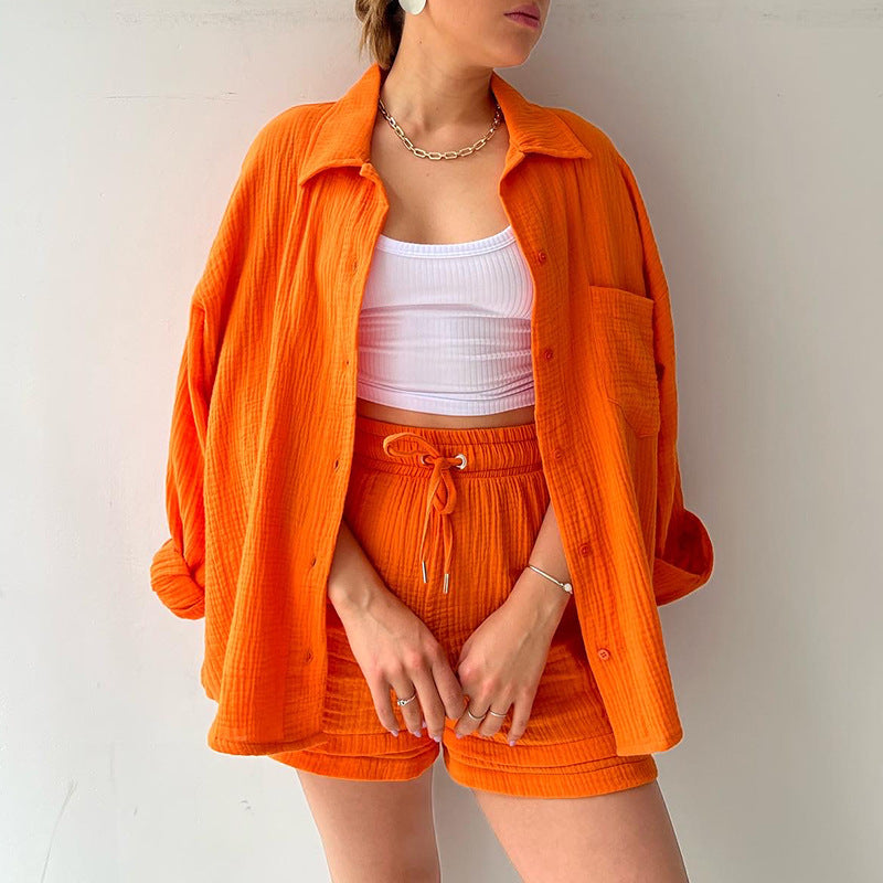 Traje de dos piezas de algodón