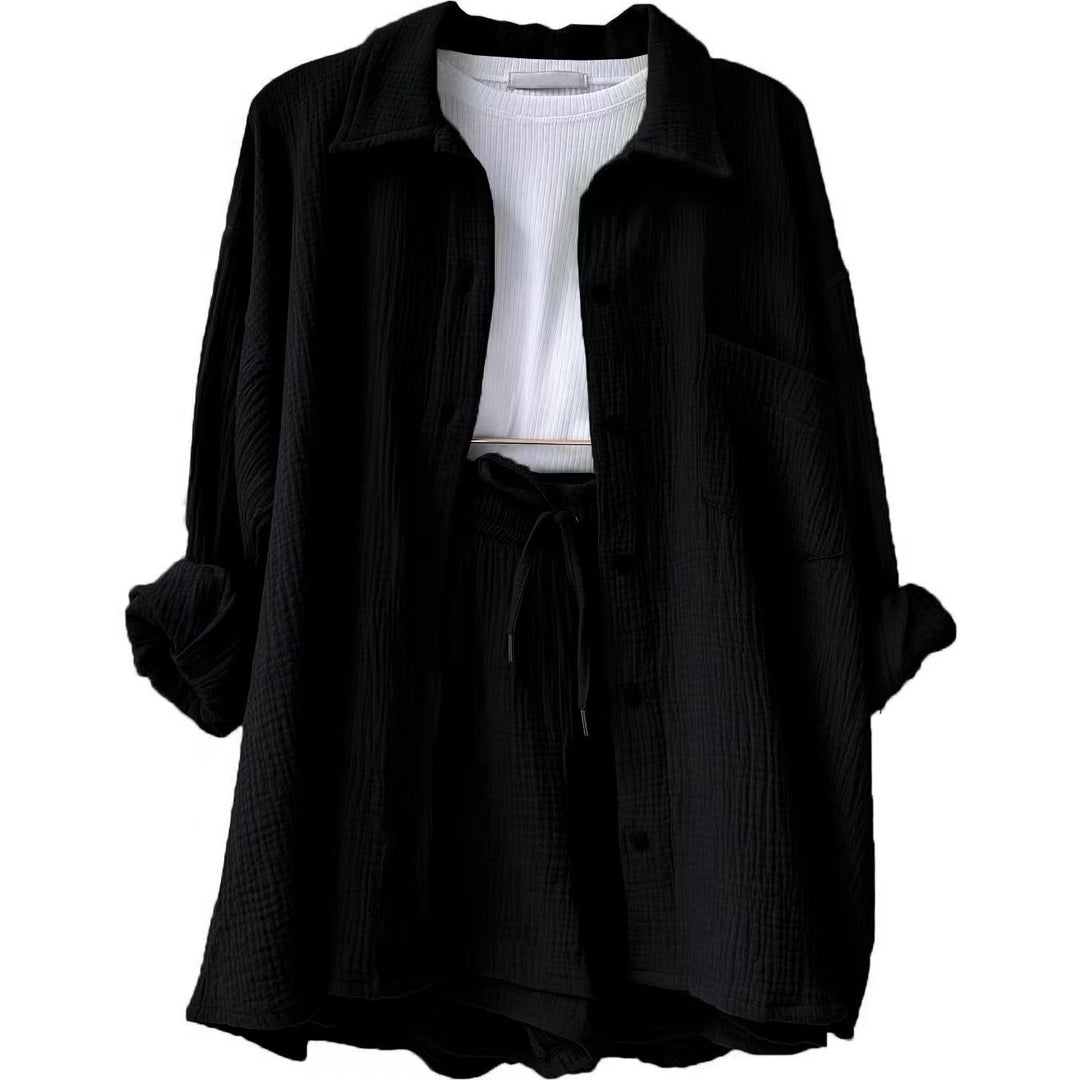 Traje de dos piezas de algodón
