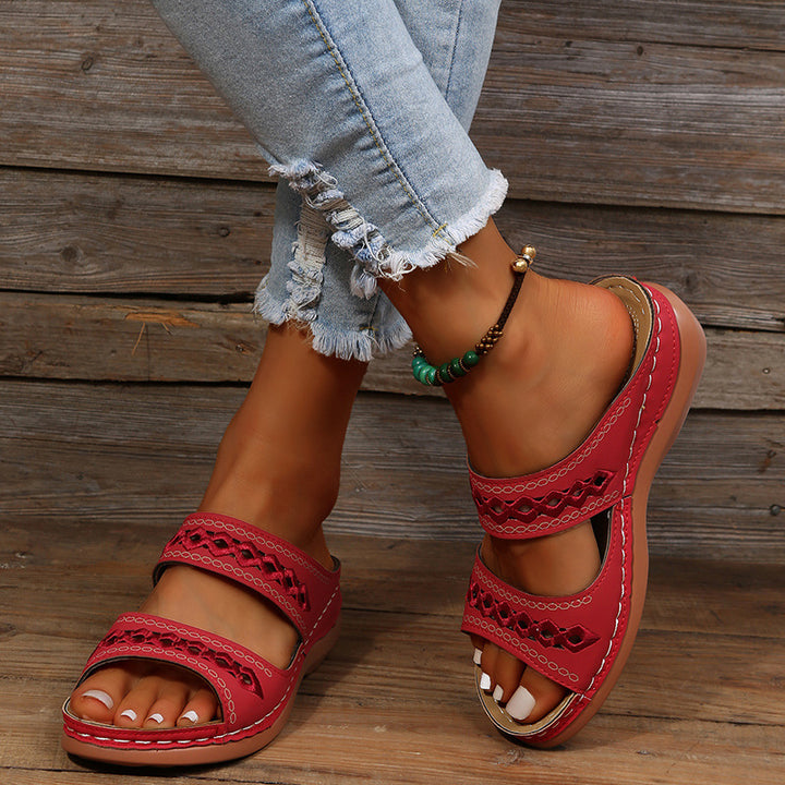 Sandalias con doble correa