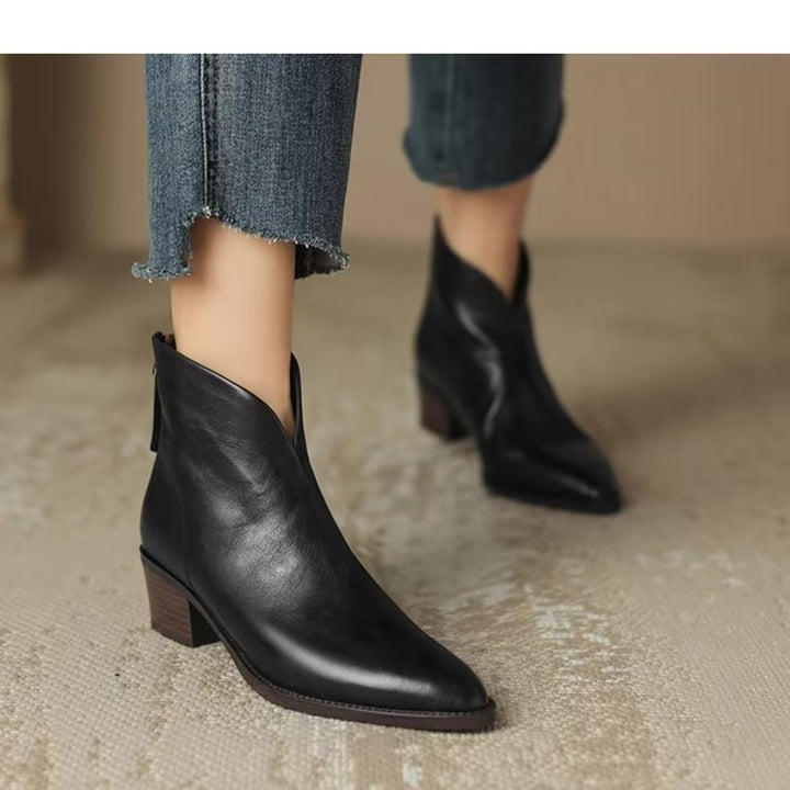 Camille | Botines de Lujo con Tacón Bajo