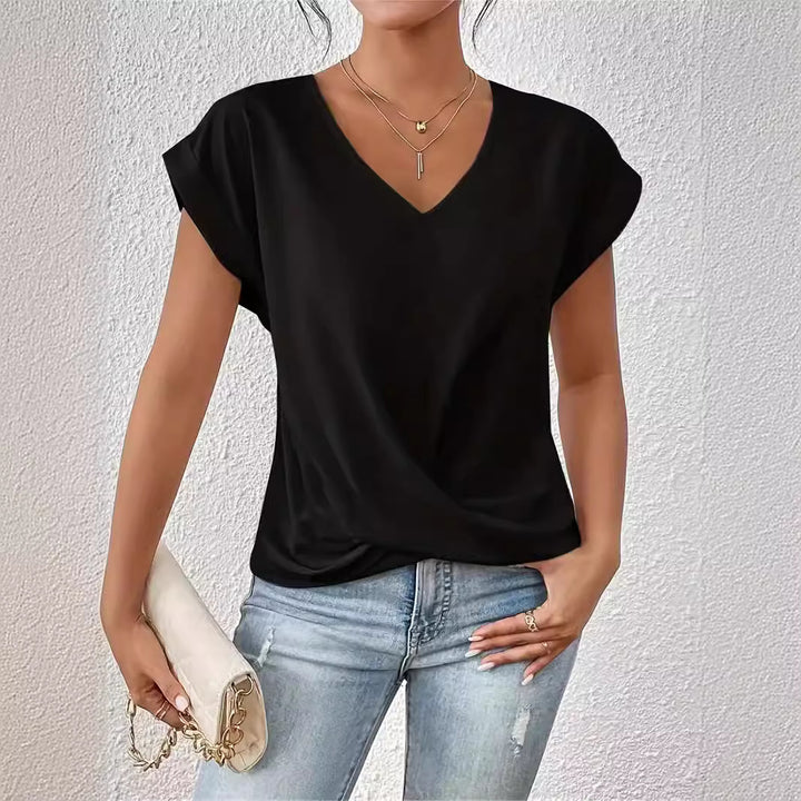 Top perfecto con escote en V
