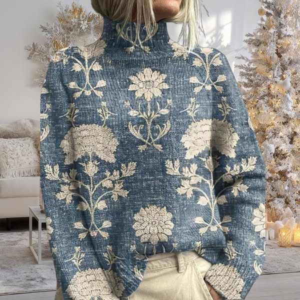 Clara™ | Jersey de cuello alto cálido y elegante