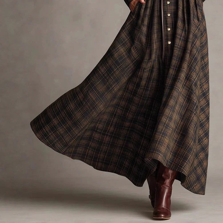 Elena™ | Vestido maxi de estilo vintage con botones elegantes